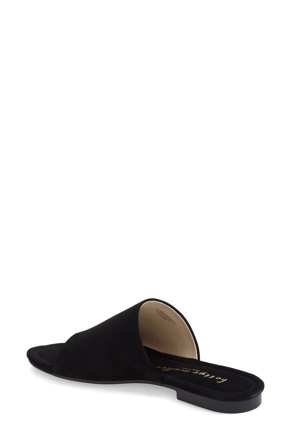'Sloane' Sandal, Alternate, color, BLACK SUEDE