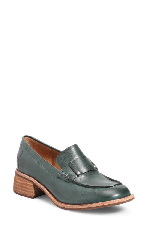 Kork-Ease® Kya Loafer Pump in Green Leather 