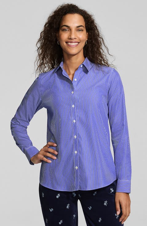 No Iron Button Front Shirt