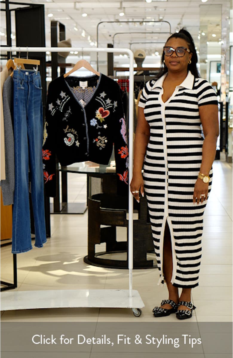 Western Collage Wool Blend Cardigan, sales video thumbnail