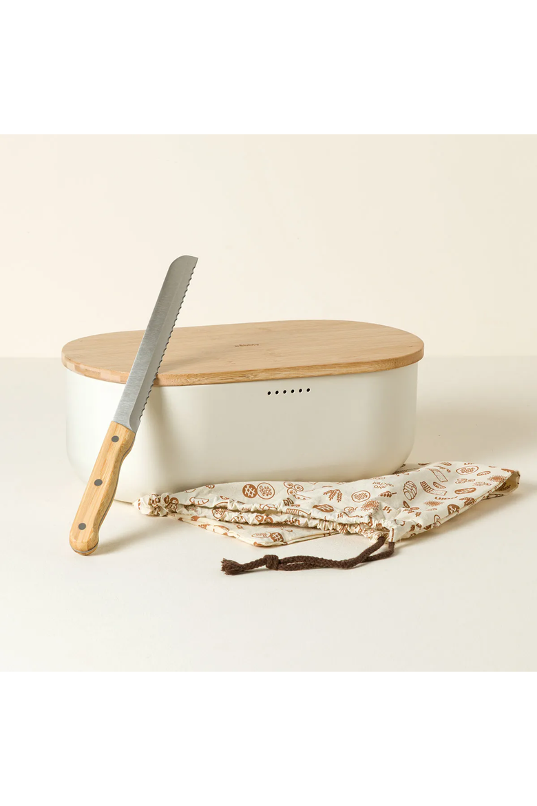 Store & Serve 4-in-1 Bread Box by La Brigade de Buyer Inc., Alternate, color, Multi