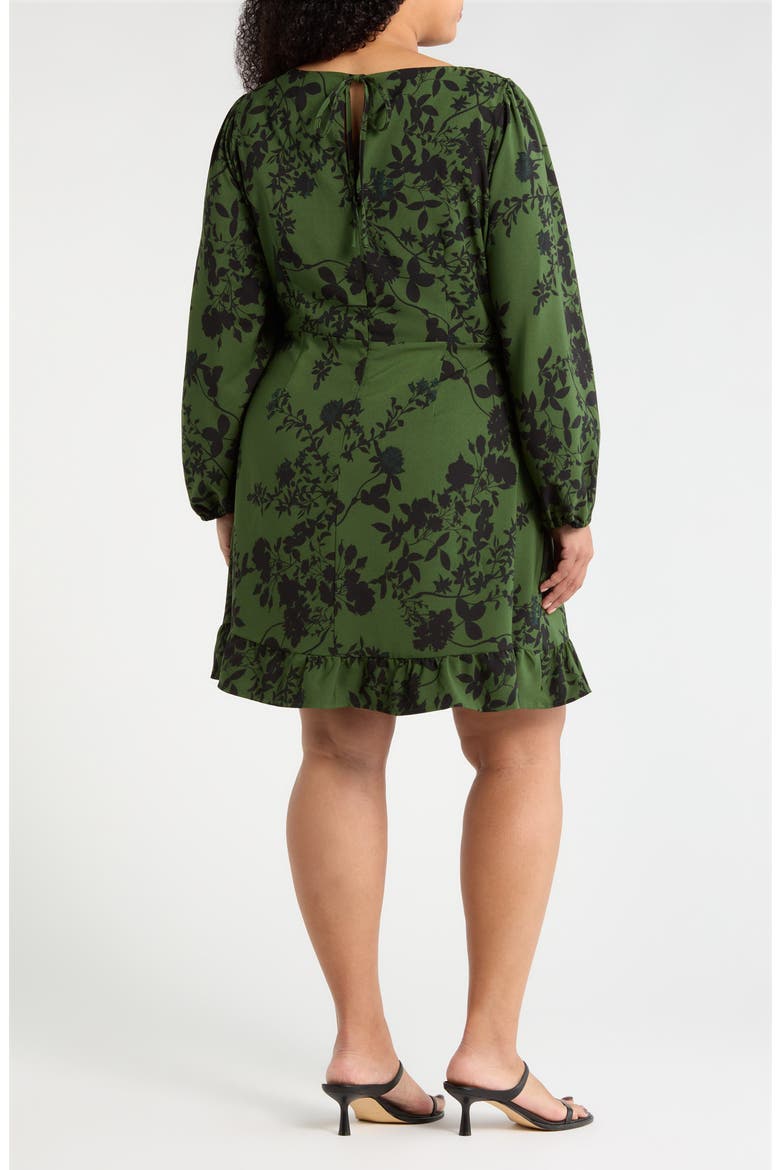 Tindrie Long Sleeve Dress, Alternate, color, OLIVE-BLACK