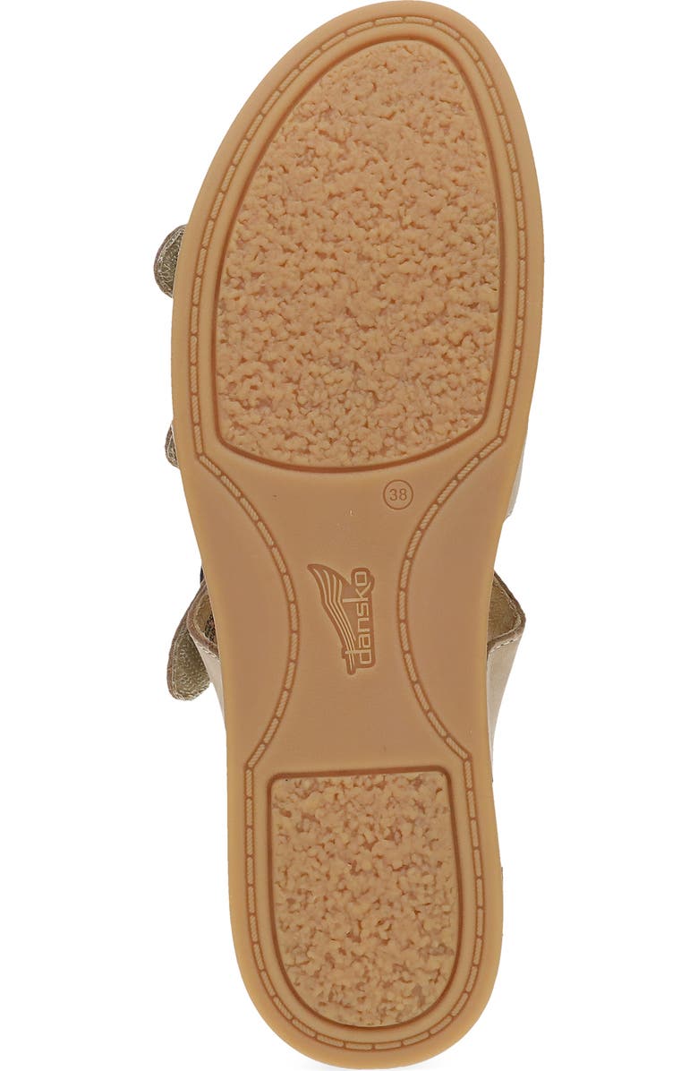 Dansko Campbell Platform Wedge Slide Sandal, Alternate, color, Sand Milled Nubuck