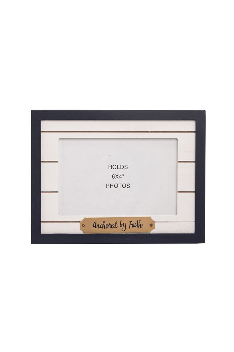 Anchored By Faith 4X6 Wood Photo Picture Frame, Main, color, Blue