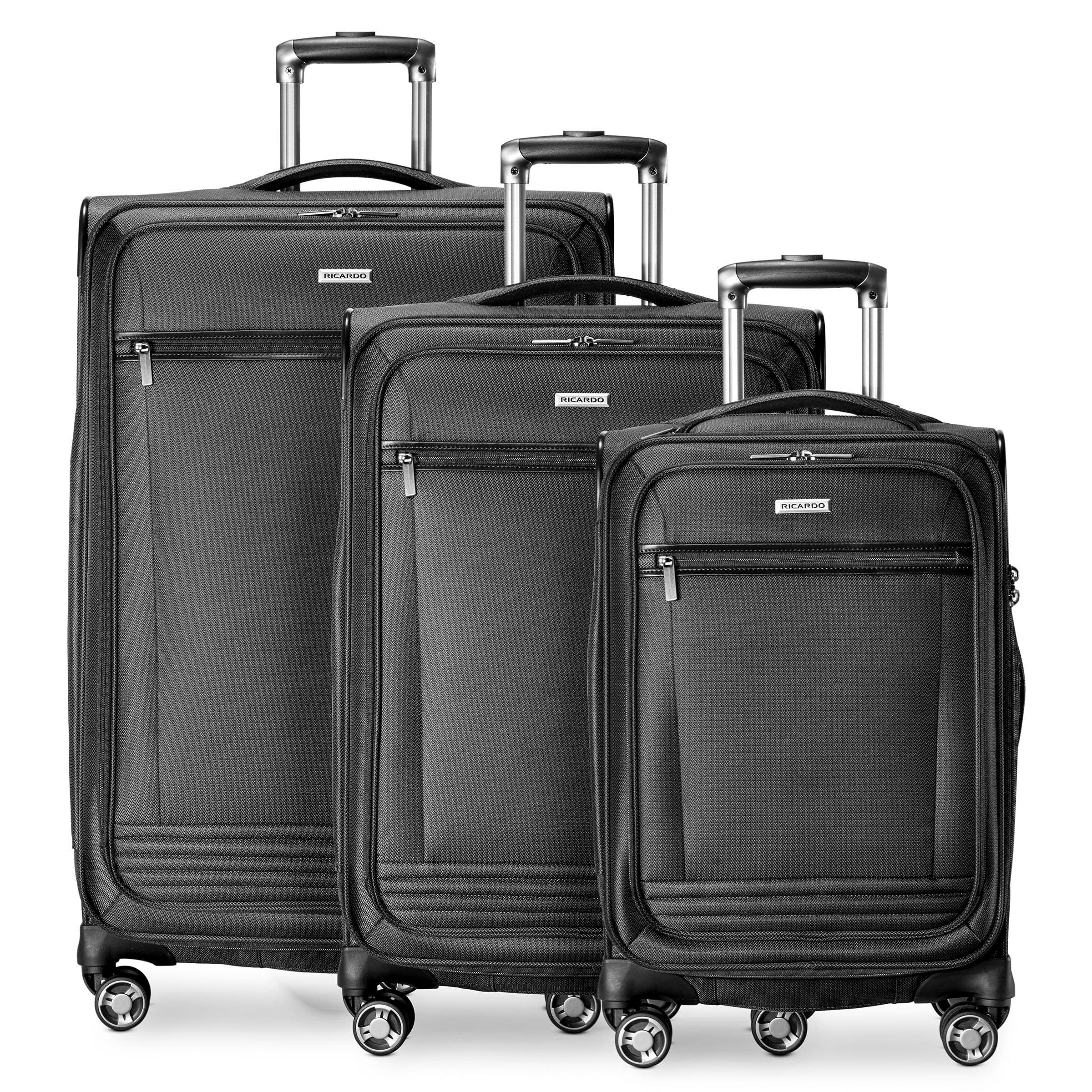 Ricardo Beverly Hills Avalon Softside 3 Piece Luggage, Main, color, Black