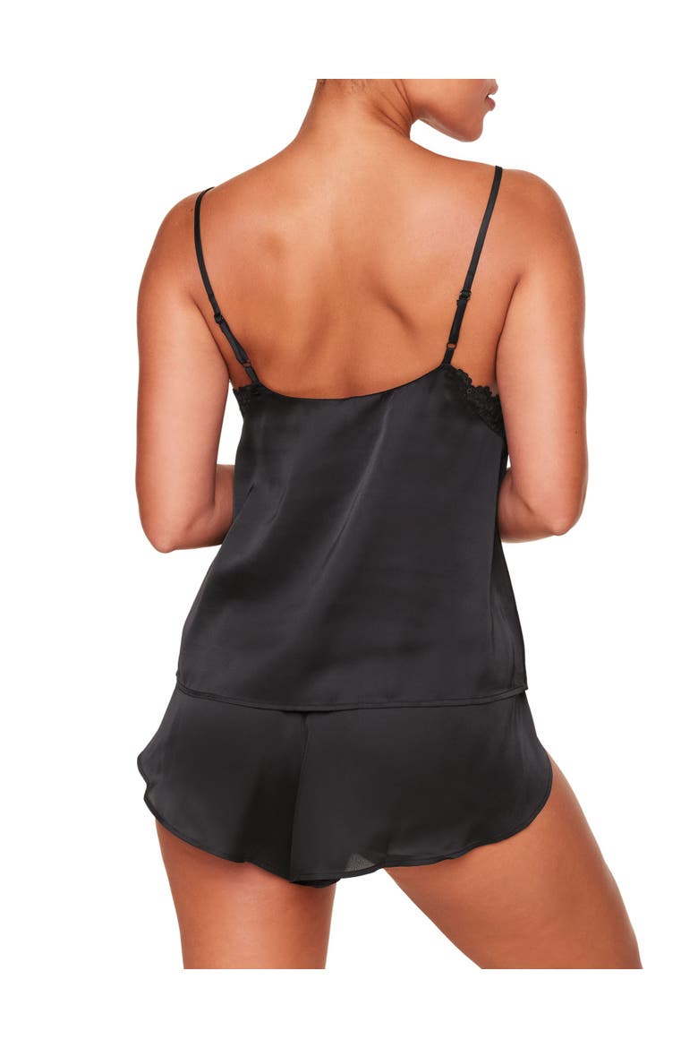 Linnie Pajama Camisole & Short Set, Alternate, color, Black