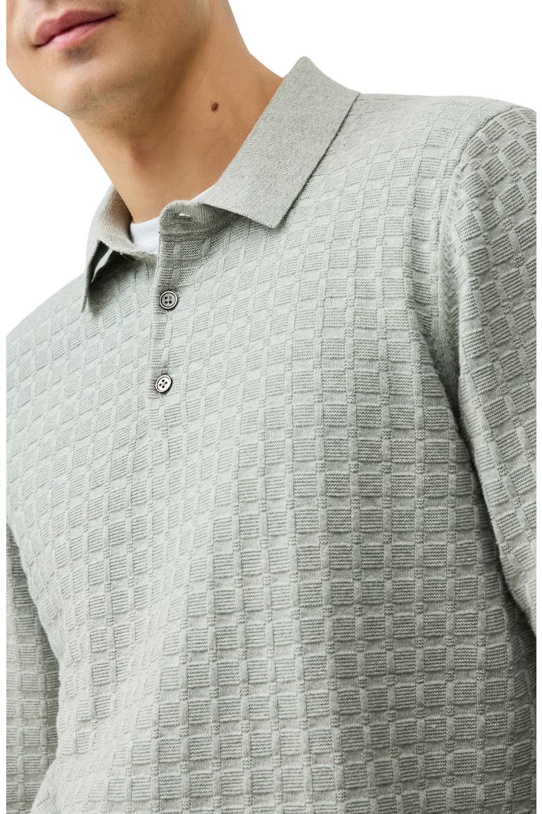 Redruth Long Sleeve Polo, Alternate, color, GREY MARLE