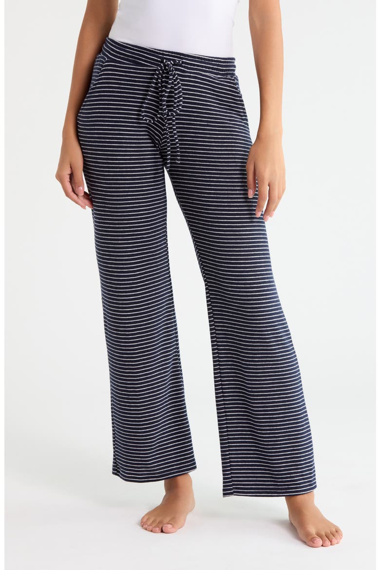 Greer Wide Leg Pants, Main, color, NAVY/WHITE