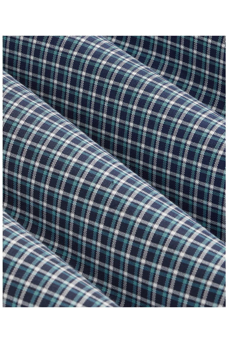 Performance Series Check Button-Down Oxford Shirt, Alternate, color, NAVYAQUACHK