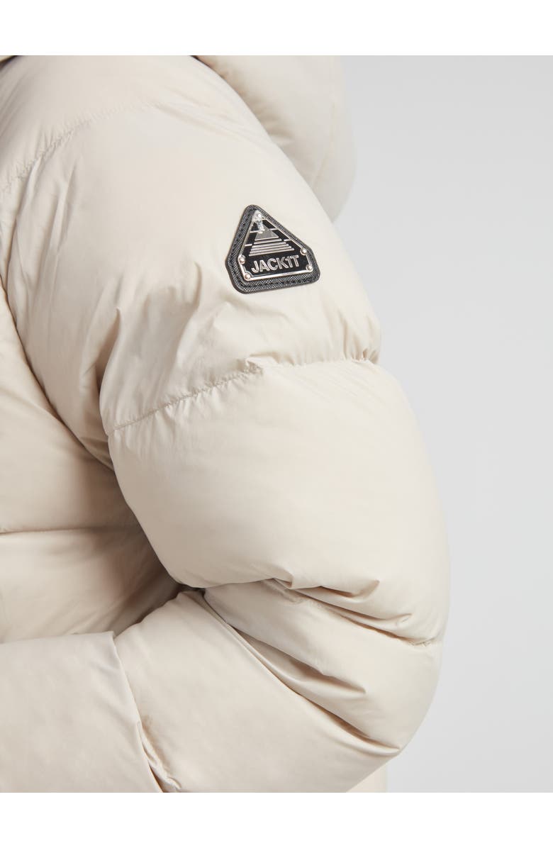 JACK1T Cloud Prime Hooded Down Jacket, Alternate, color, Stone/Sage