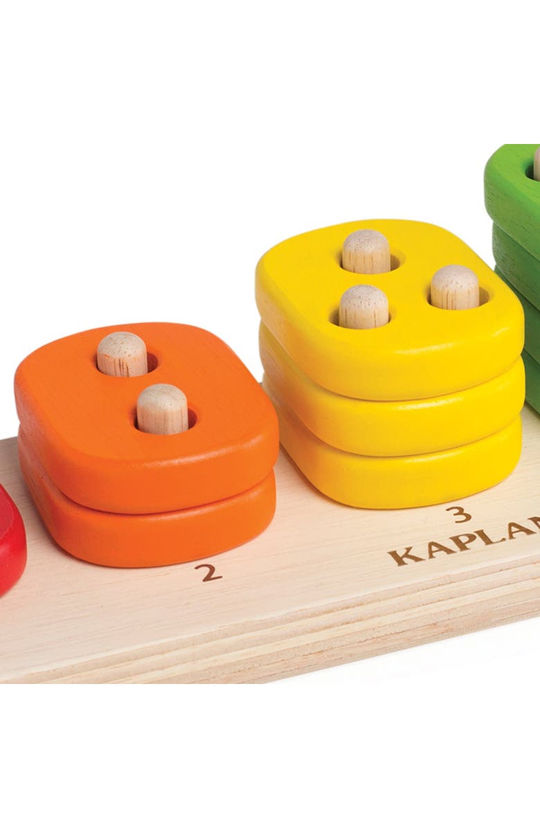 Kaplan Early Learning Company Toddler Stacking Number Board, Alternate, color, Multicolor