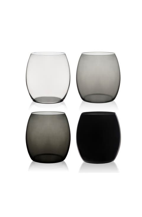 Les Nuages Gray Tumblers Set of 4 - Gray