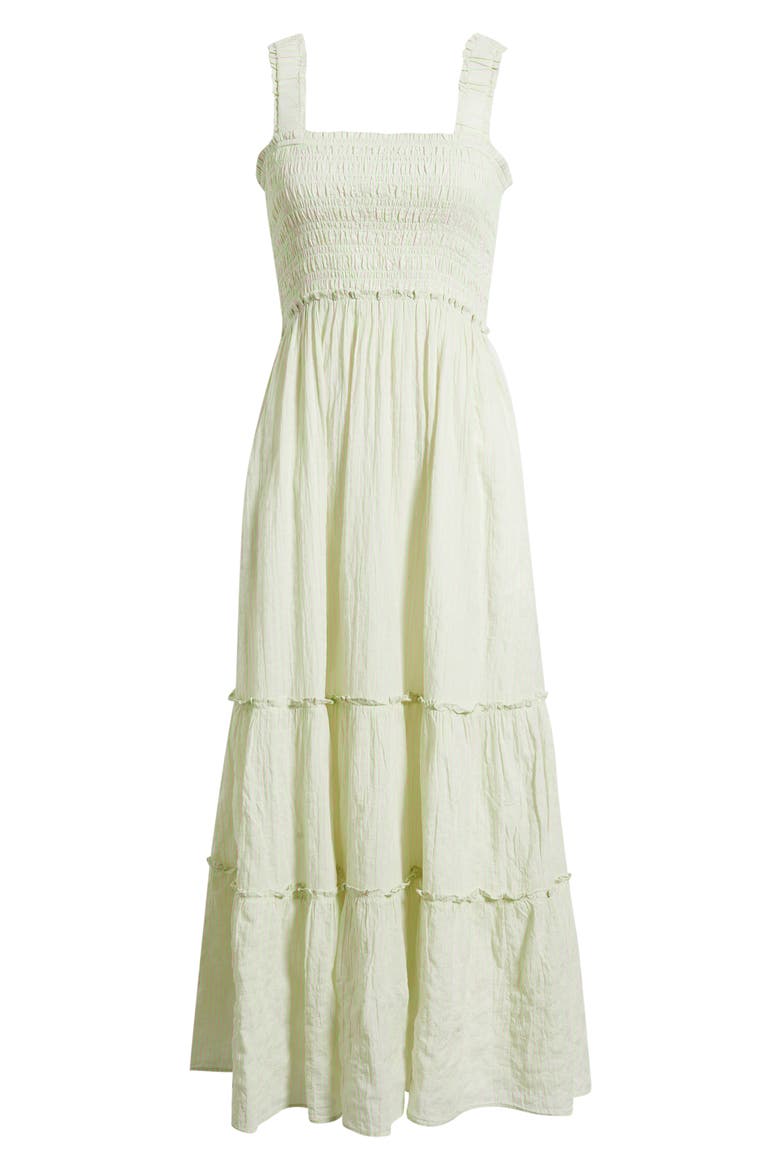 Hadly Stripe Sleeveless Maxi Dress, Alternate, color, PISTACHIO X CONCH SHELL PINK