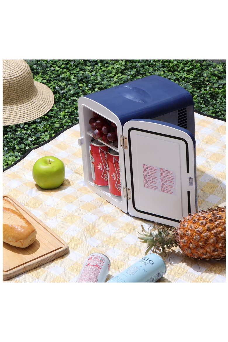 6-Can Mini Fridge - Blue, Alternate, color, BLUE