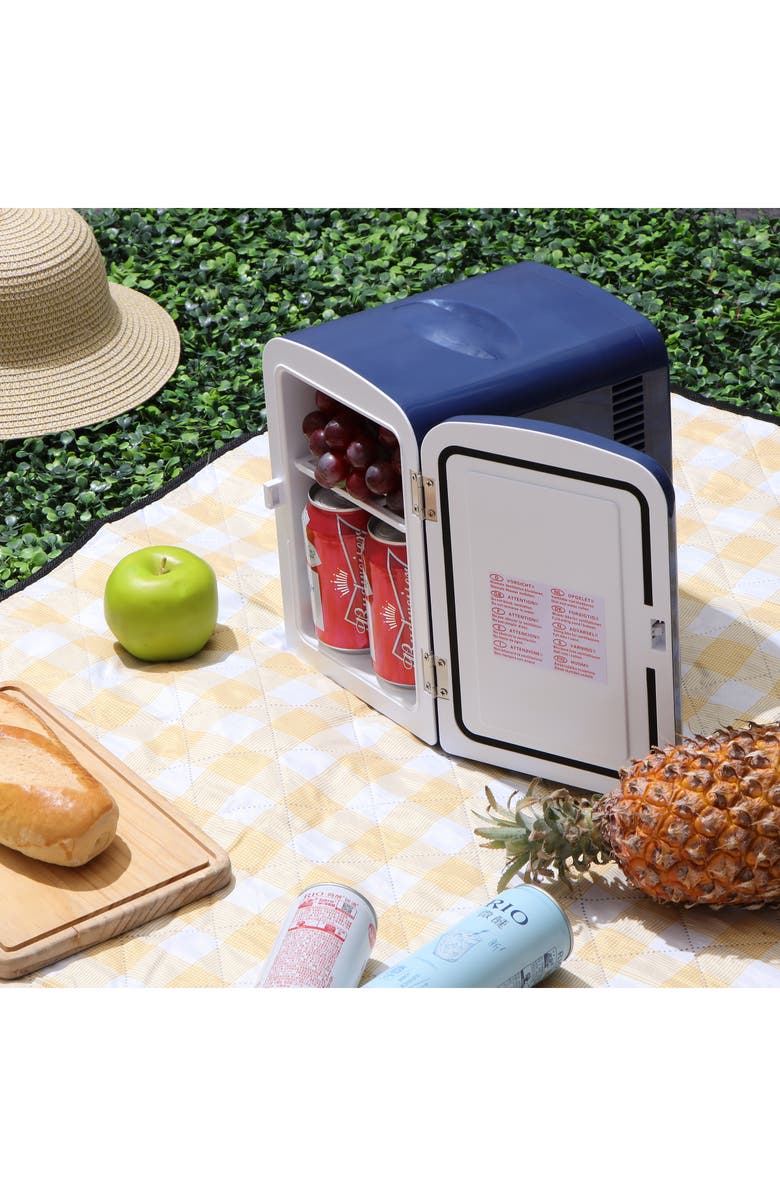 UBER APPLIANCE 6-Can Mini Fridge - Blue, Alternate, color, Blue