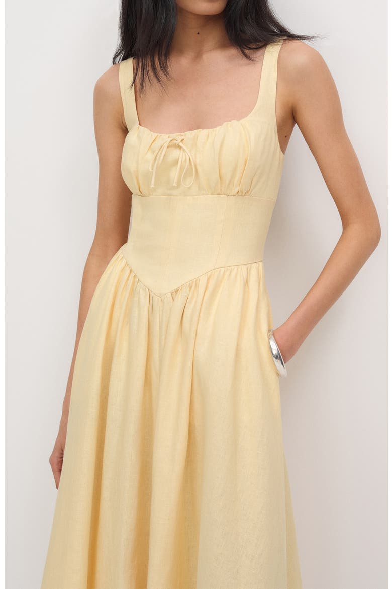 Balia Linen Sundress, Alternate, color, PARMESAN