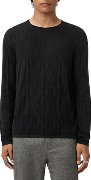 John Varvatos Brycen Broken Argyle Organic Cotton Sweater