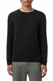 John Varvatos Brycen Broken Argyle Organic Cotton Sweater