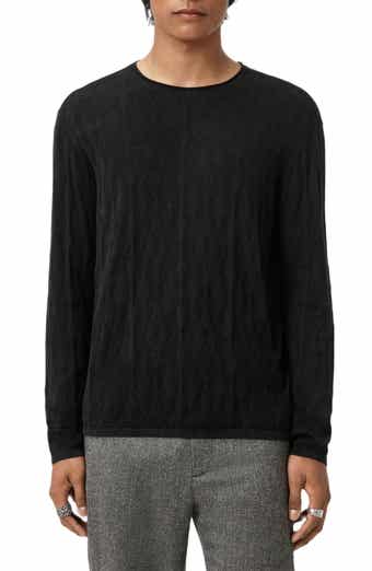 John Varvatos Brycen Broken Argyle Organic Cotton Sweater