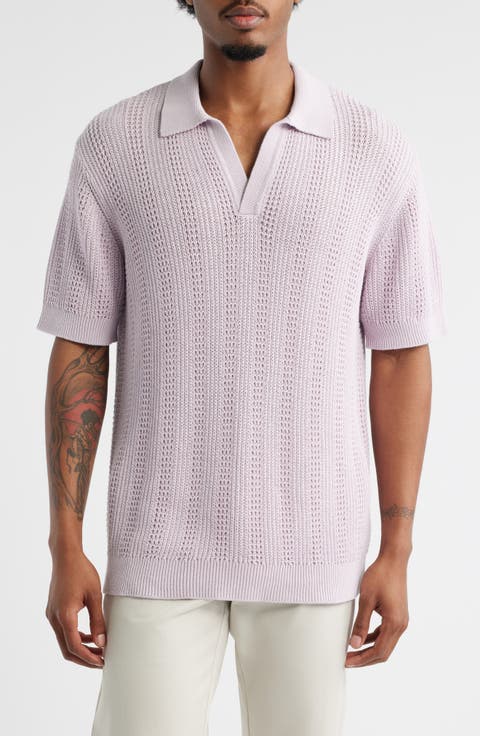Short Sleeve Polo Sweater