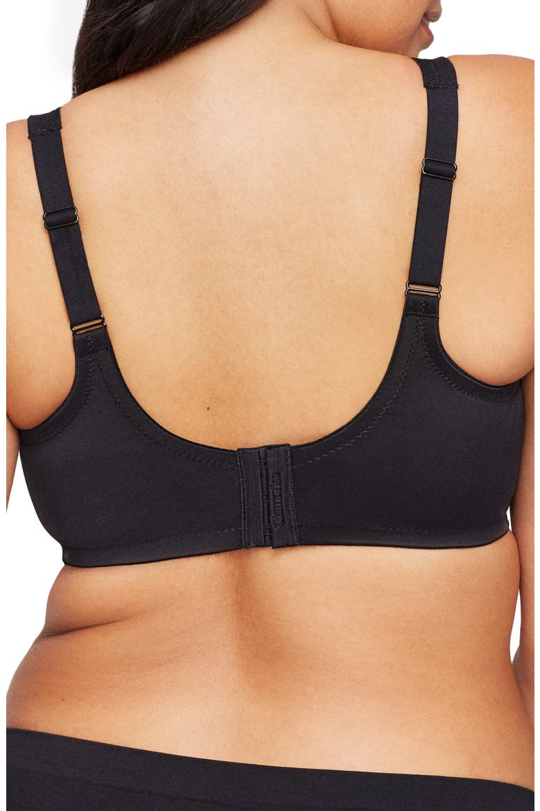 Wonderwire Full Coverage Minimizer Bra, Alternate, color, BLACK