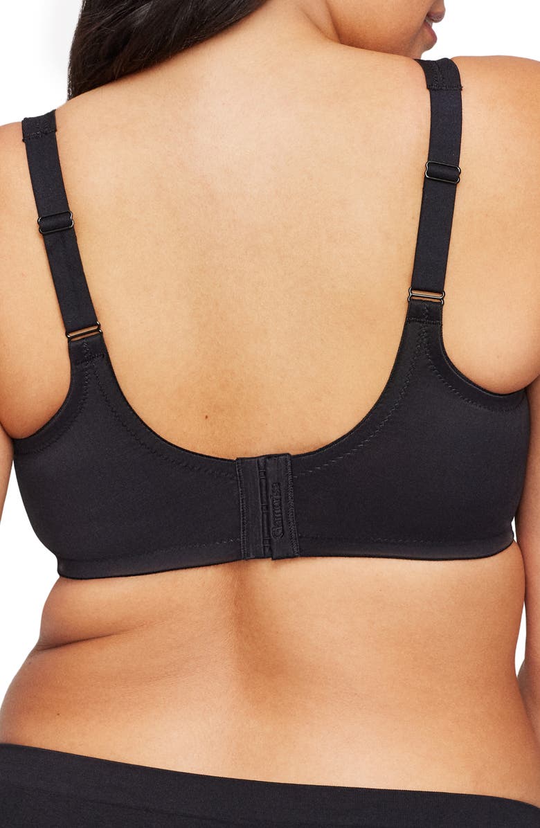 Glamorise Wonderwire Full Coverage Minimizer Bra, Alternate, color, Black