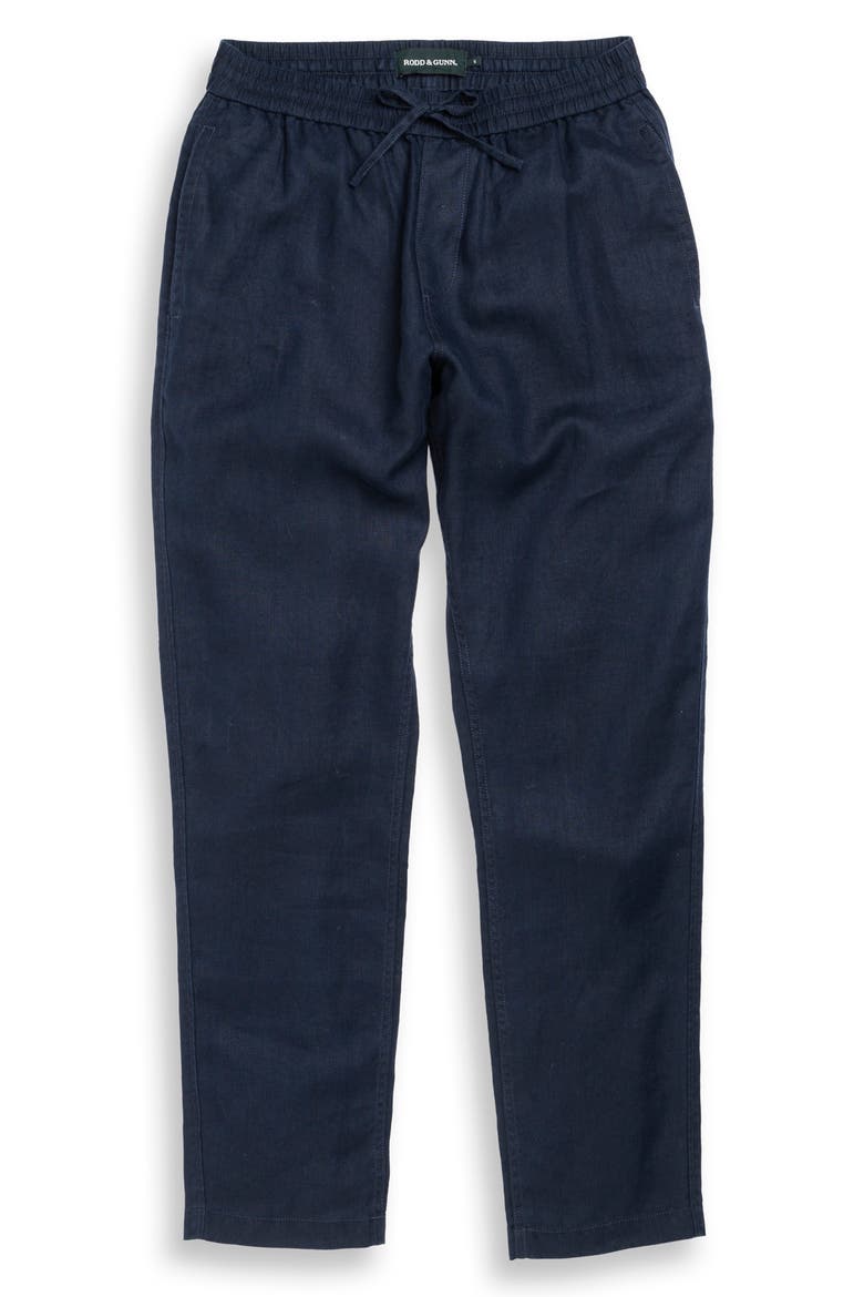 Linen Resort Pants, Alternate, color, NAVY