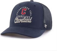 '47 Men's '47 Navy Cleveland Guardians Pitstop Trucker Adjustable Hat