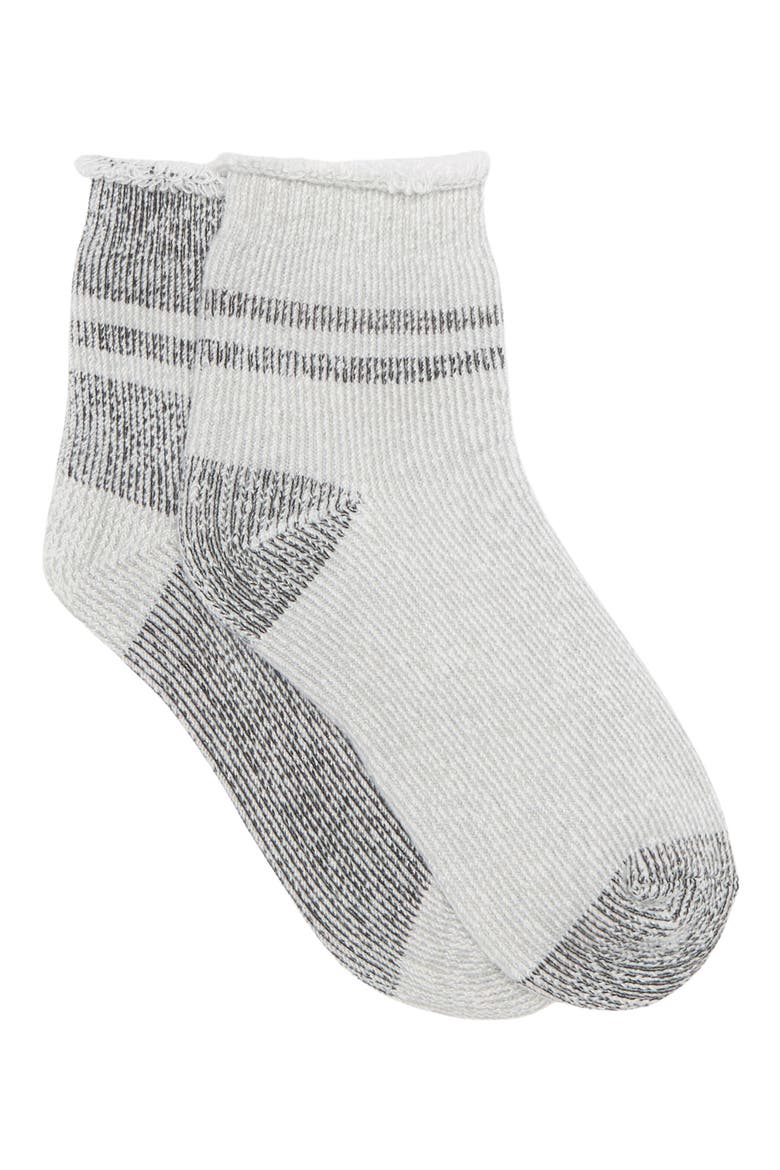 Roll Down Cuff Ankle Socks, Main, color, CHARCOAL