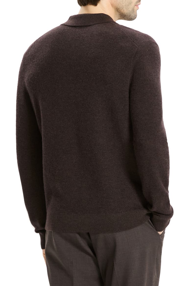Cyr Quarter Zip Cashmere Sweater, Alternate, color, BROWNWOOD MELANGE