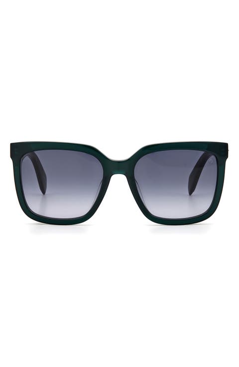 56mm Square Sunglasses