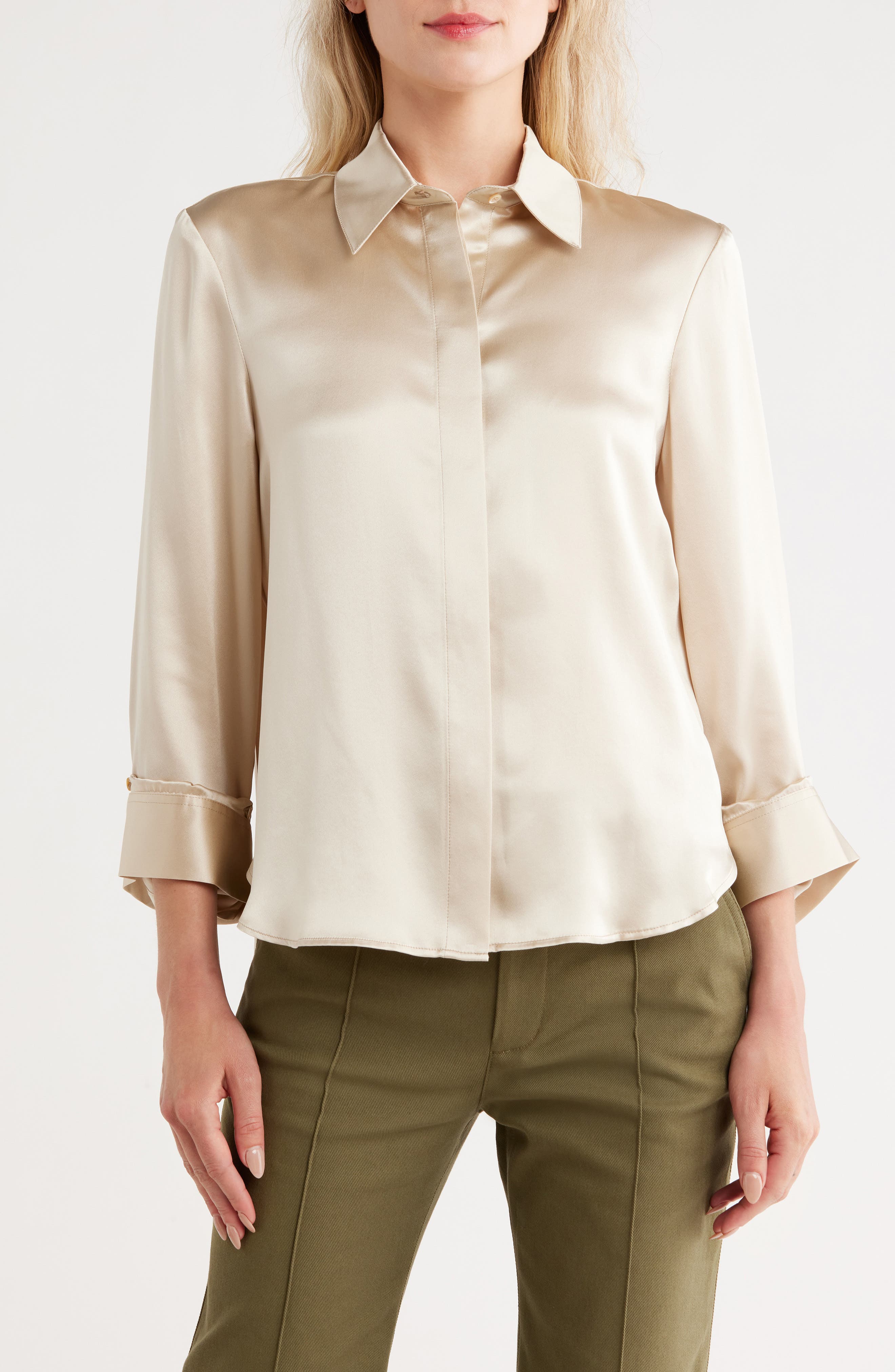 TWP Boyfriend Silk Shirt