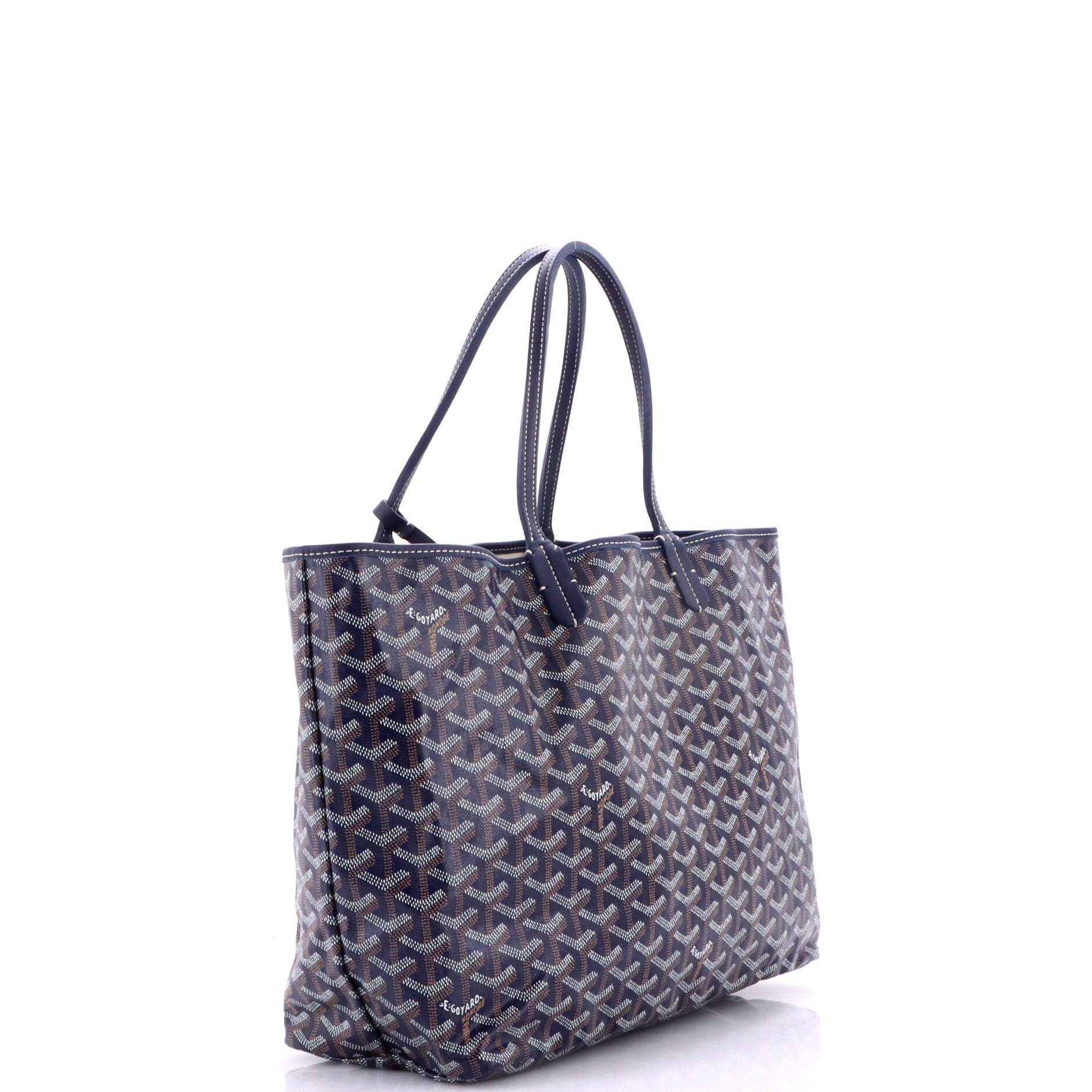 Pre-Owned Goyard Saint Louis Tote Coated Canvas PM, Alternate, color, Blue