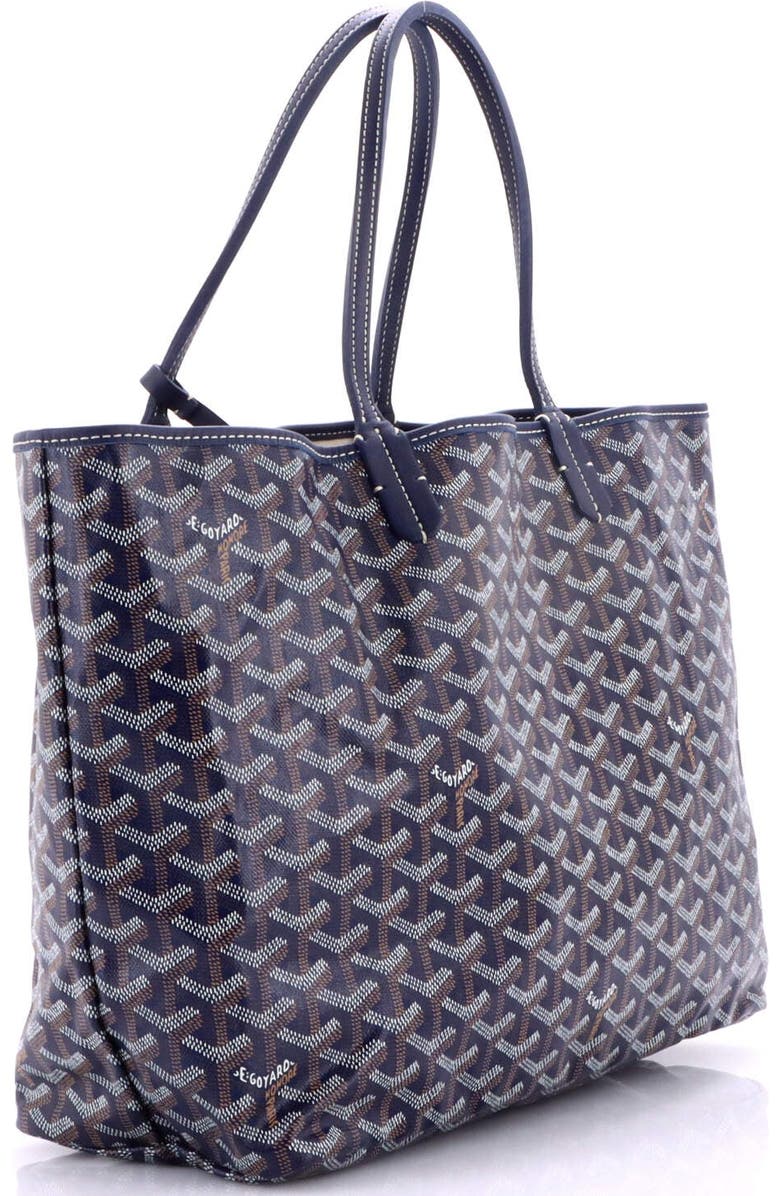 Pre-Owned Goyard Saint Louis Tote Coated Canvas PM, Alternate, color, Blue