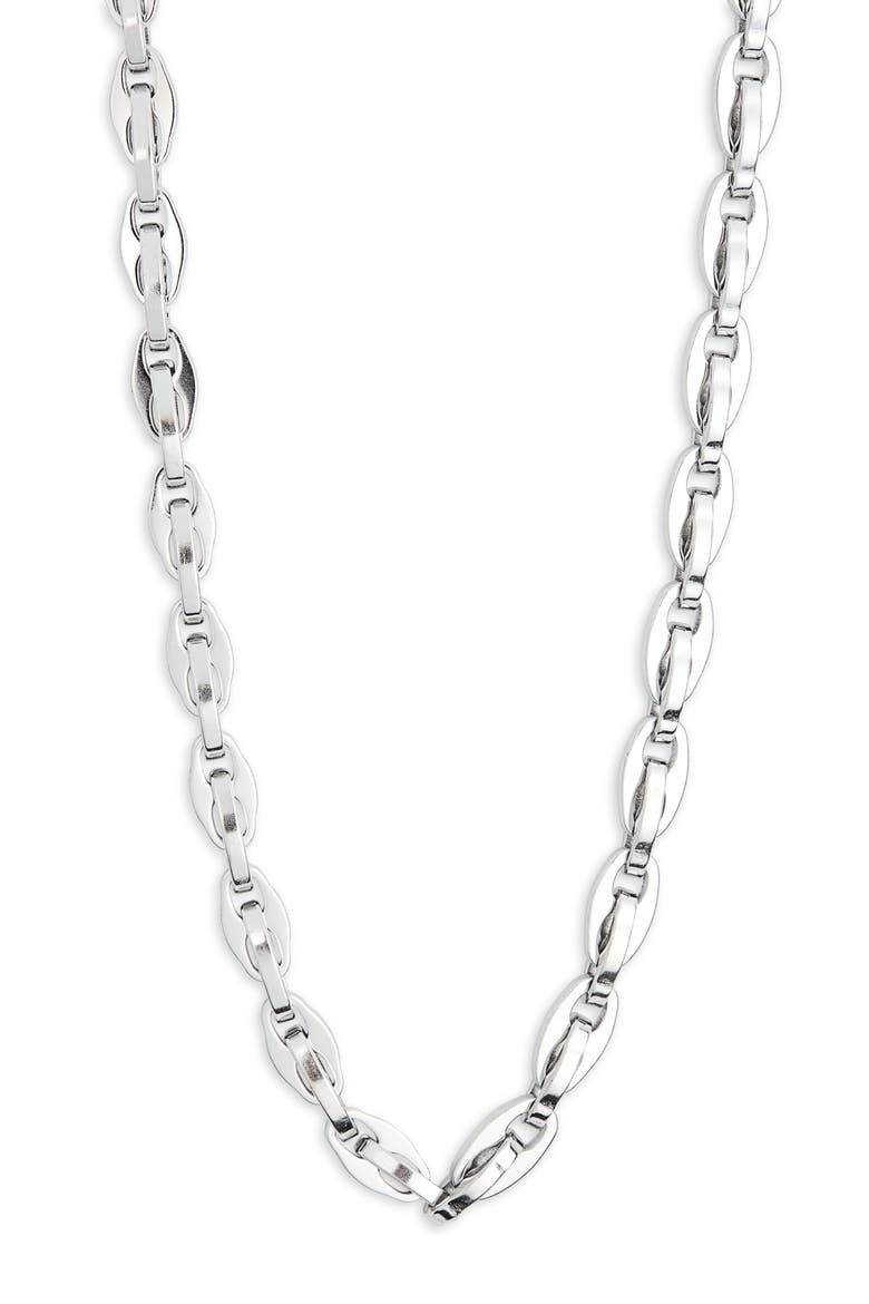 Men's Mariner Link Stainless Steel Chain Necklace, Alternate, color, STAINLESS