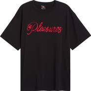 PLEASURES Scrawl Cotton Graphic T-Shirt