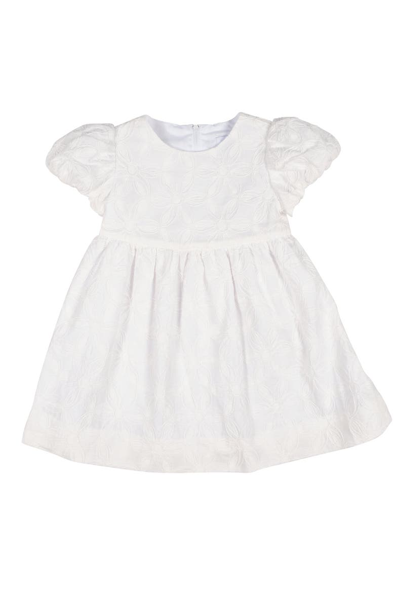 Embroidered Floral Dress, Main, color, White