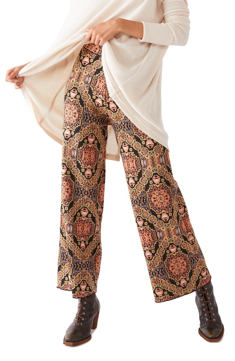 Free People Sun in the West Wide Leg Pants, Main, color, 