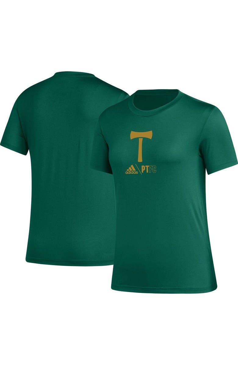adidas Women's adidas Green Portland Timbers AEROREADY Club Icon T-Shirt, Main, color, Green