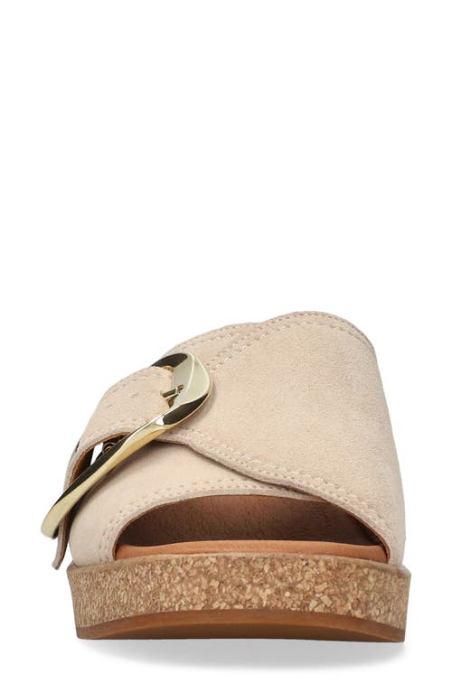 Mephisto Foline Slide Sandal In Light Sand