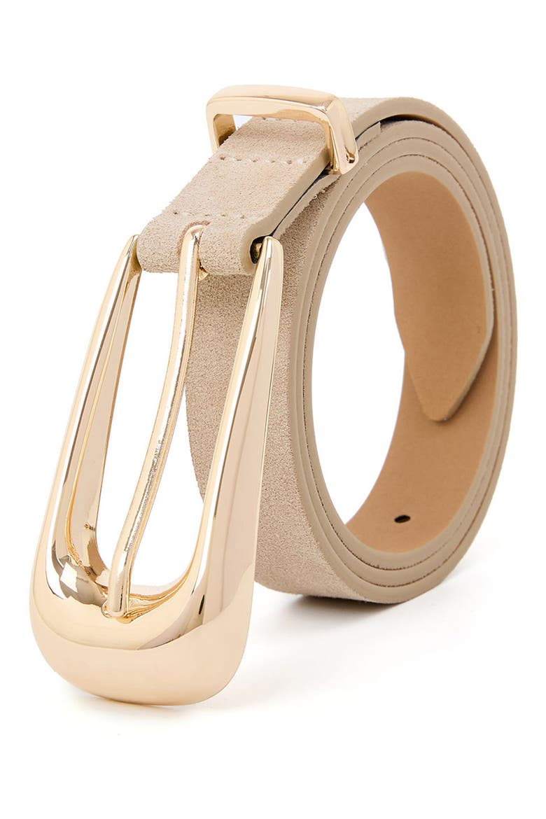 Leather Belt, Alternate, color, SHIITAKE AND GOLD