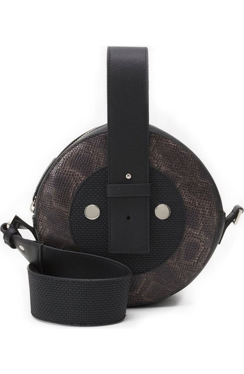 DOIZPE Libertad Cactus and Snake Crossbody Bag, Main, color, Black
