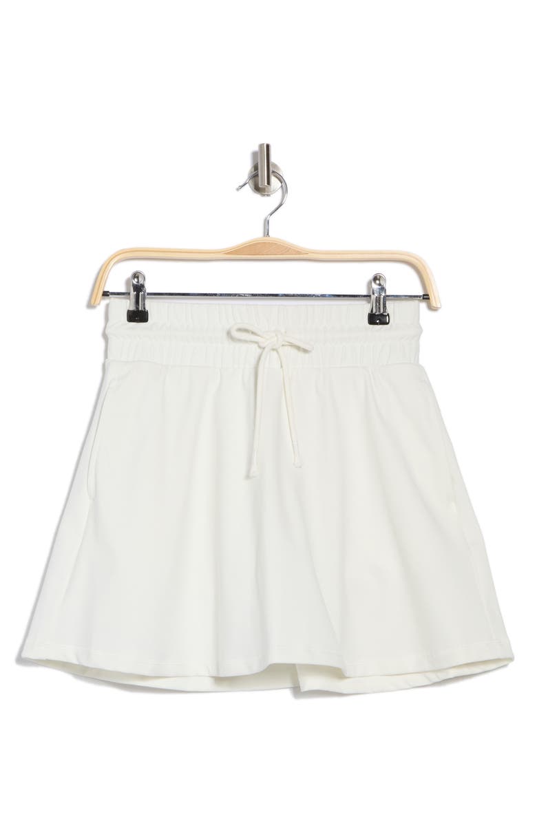 YOGALICIOUS Terry Lounge Skort, Alternate, color, Cloud Dancer