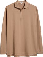 Peter Millar Lyons Stripe Summer Comfort Long Sleeve Performance Jersey Polo