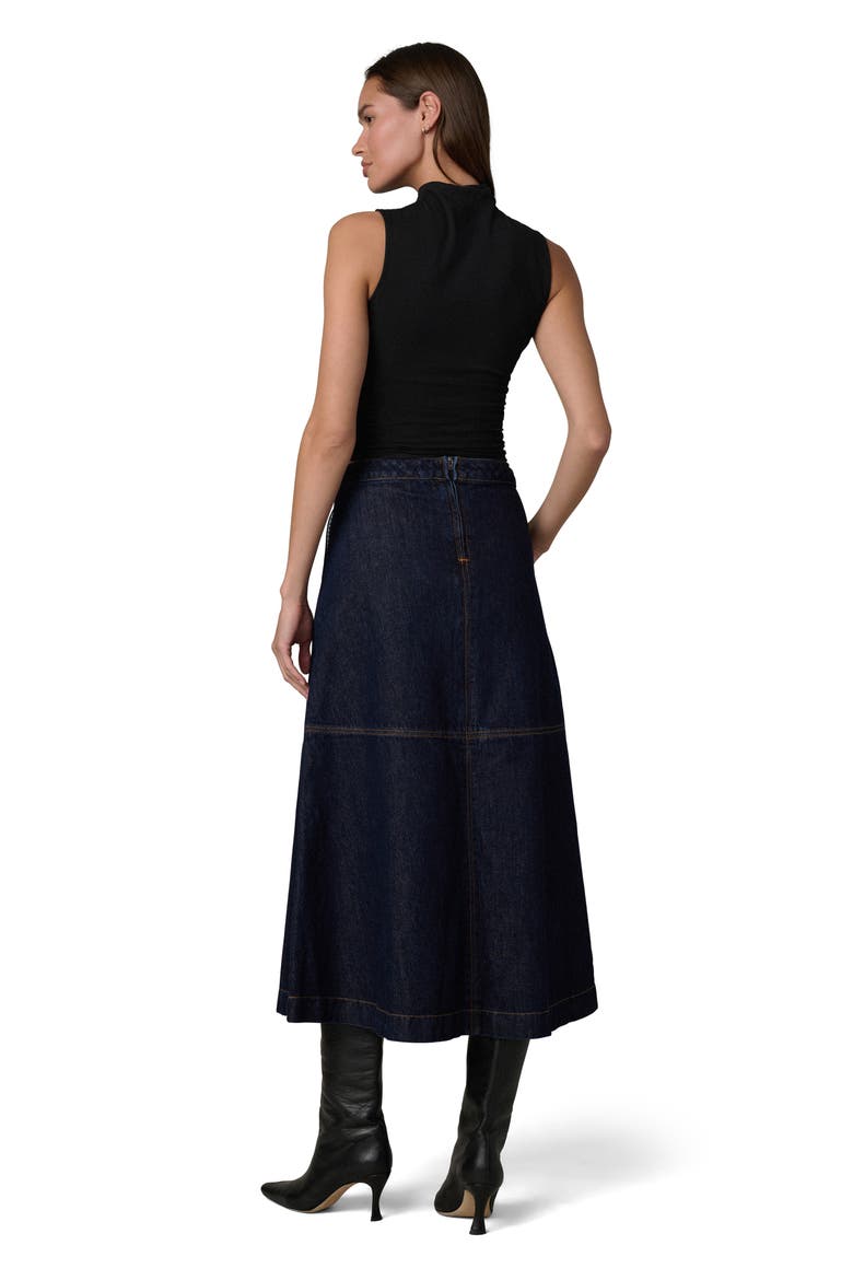 The Tavi Denim Midi Skirt, Alternate, color, EMINENT