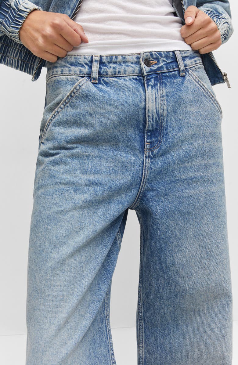 MANGO Wide Leg Jeans, Alternate, color, 