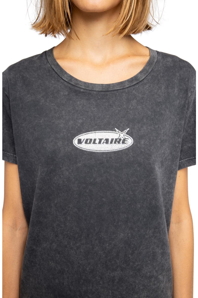Alys Crystal Logo T-Shirt, Alternate, color, BLACK