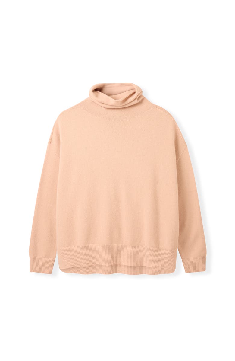 Celtic & Co. Slouchy Roll Neck Jumper, Alternate, color, Peony