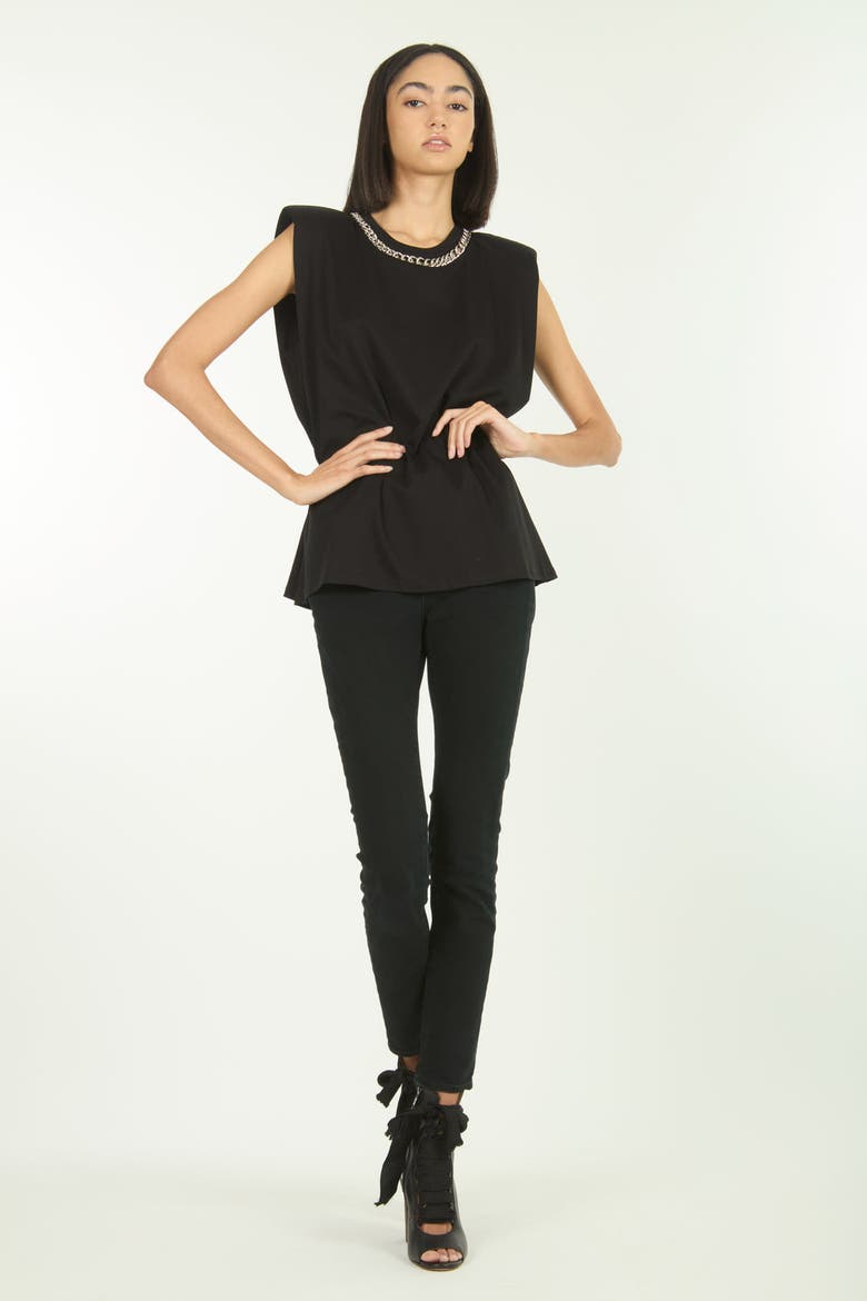 Roxanne Top, Alternate, color, Black