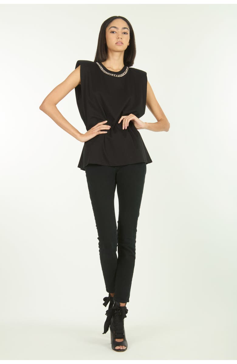SECRET MISSION Roxanne Top, Alternate, color, Black